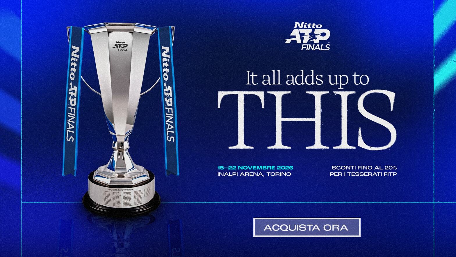 Nitto ATP Finals 2026 – Acquista i biglietti